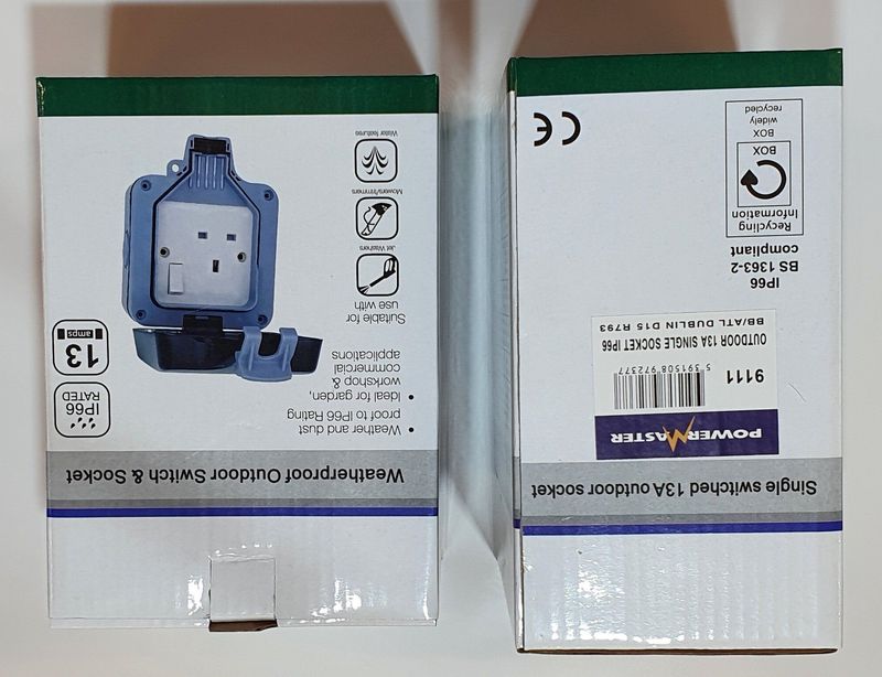 POWERMASTER 1 GANG OUTDOOR SOCKET IP66