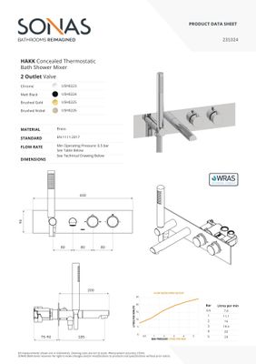 HAKK Concealed Bath Shower Mixer