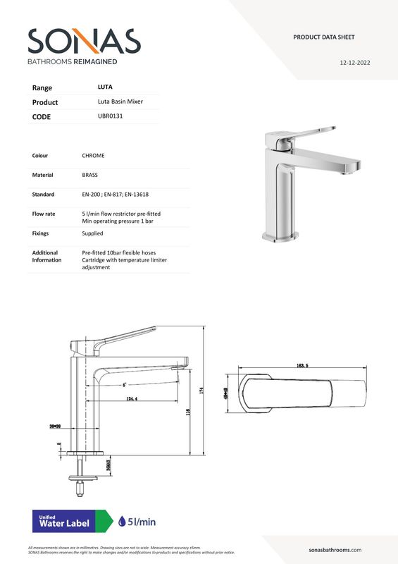 LUTA Basin Mixer