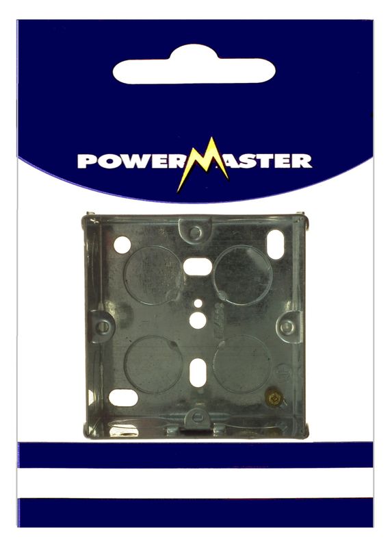 POWERMASTER 1 GANG 47 MM FLUSH METAL BOX