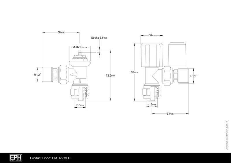 EPH Controls TRV Twin Pack � MLP