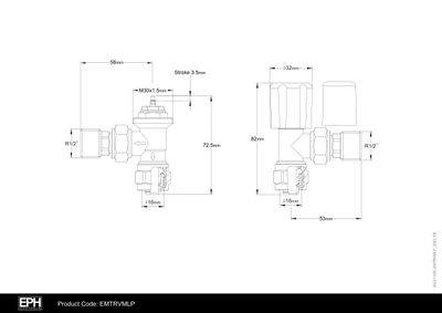 EPH Controls TRV Twin Pack � MLP