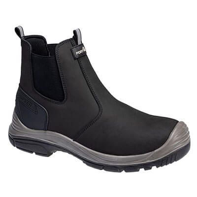 FV02 - Steel Action Nubuck Dealer Boot S7 SC FO SR Black/Grey