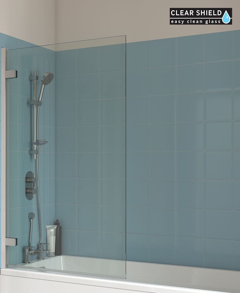 LUNAR SB5 8mm Hinged Bath Screen Chrome