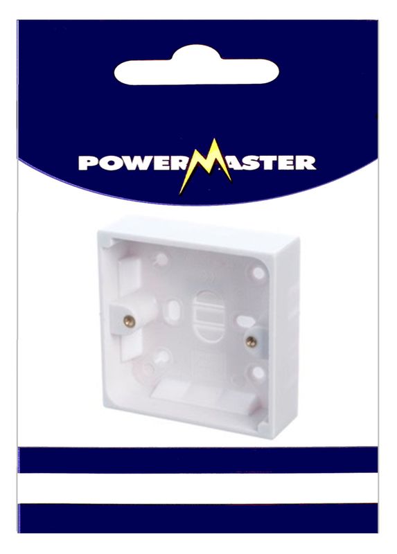 POWERMASTER 1 GANG 25MM SURFACE PATTRESS BOX