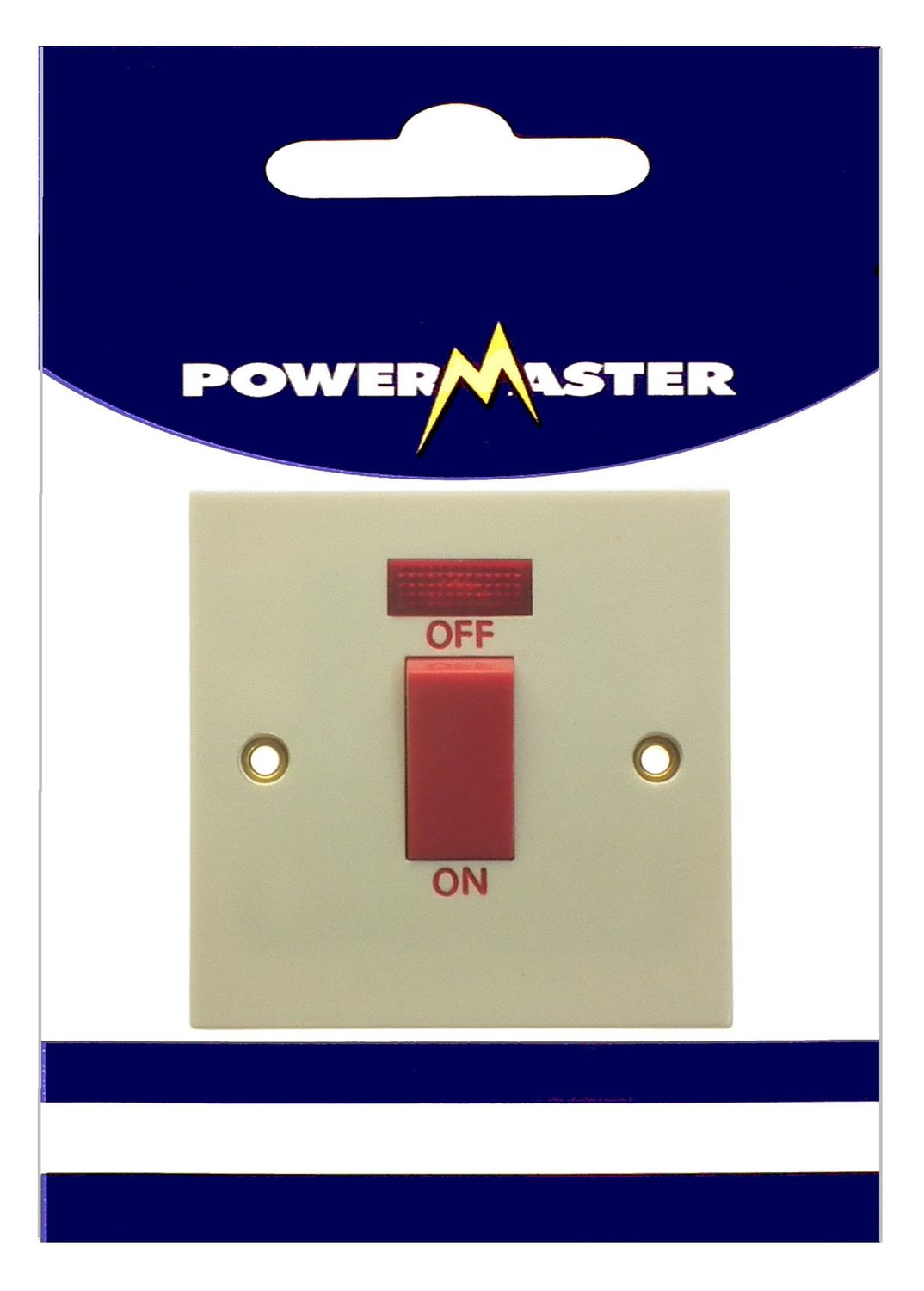 POWERMASTER 1 GANG 45 AMP COOKER SWITCH WITH NEON