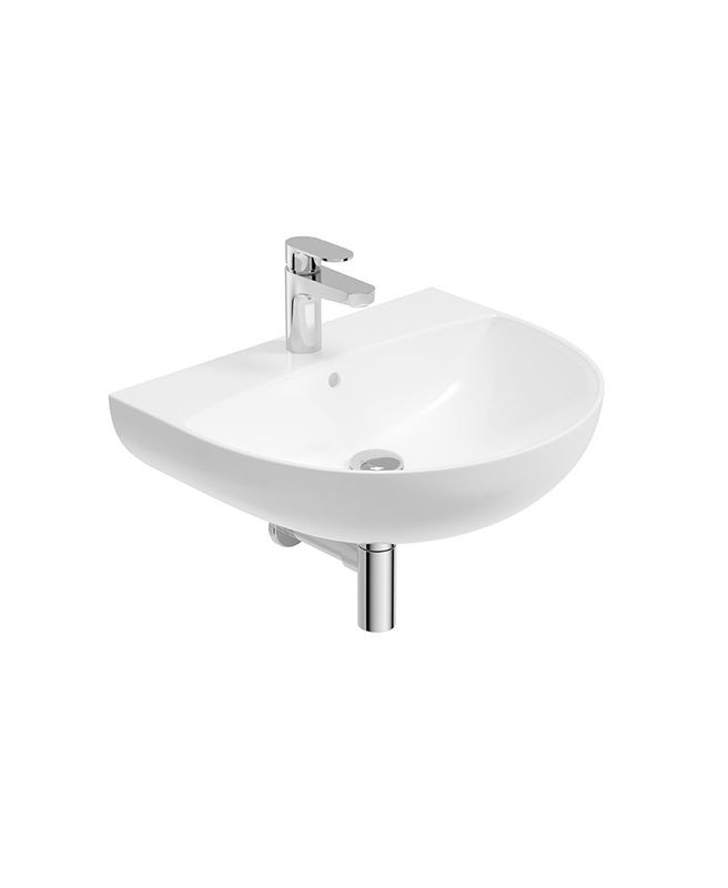 HORIZON Round 55cm 1TH Wash Basin &amp; Bottle Trap Chrome