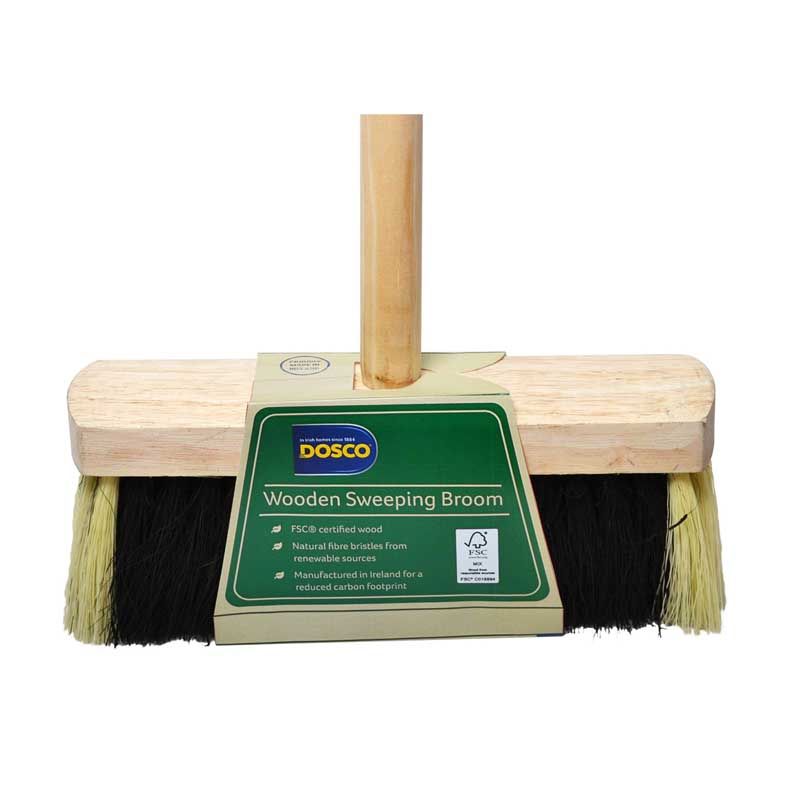 Black &amp; White Broom &amp; Handle