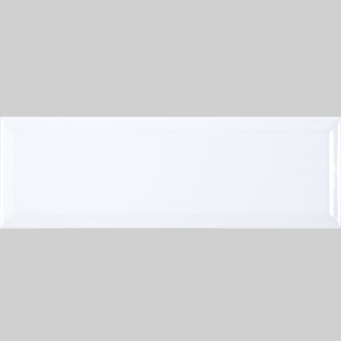Blanco Biselado Brillo 10x30