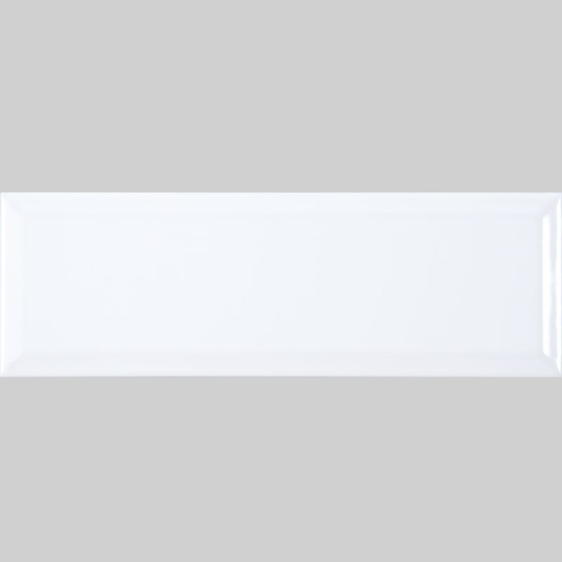 Blanco Biselado Brillo 10x30