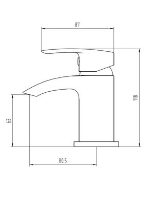 CORBY Cloakroom Basin Mixer