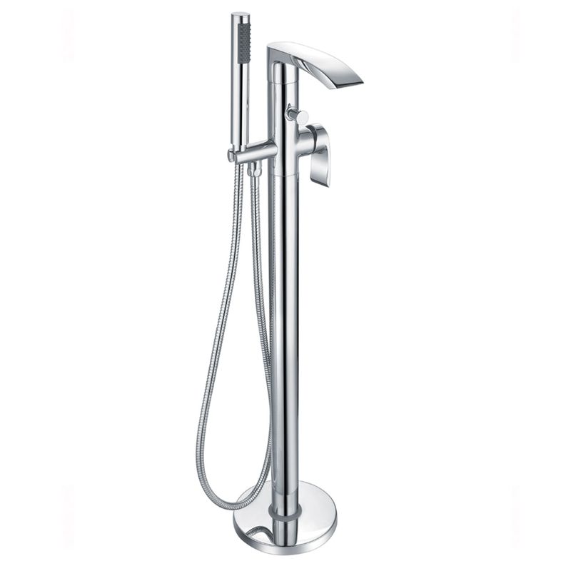 CORBY Floor Standing Bath Shower Mixer Chrome
