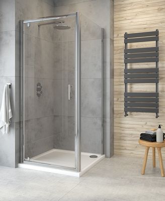 CITY PLUS Pivot Shower Door Chrome