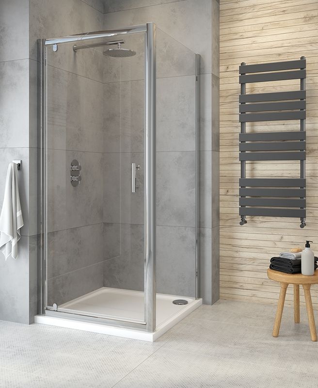 CITY PLUS Pivot Shower Door Chrome