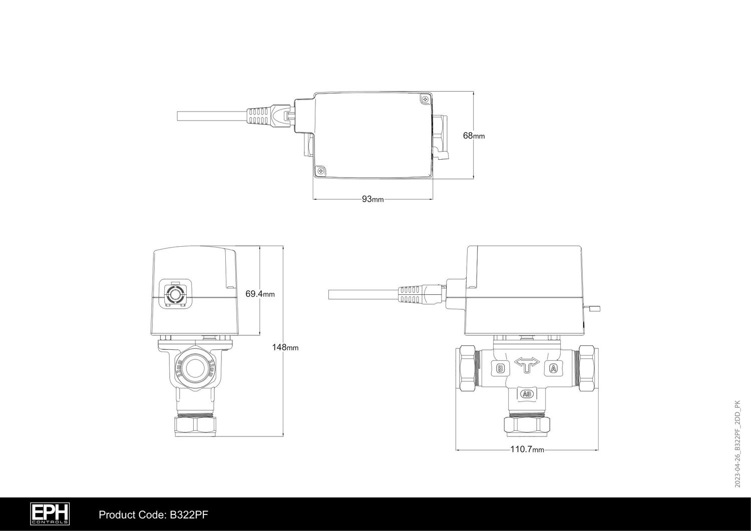 EPH Controls 3 Port Valve � Compression