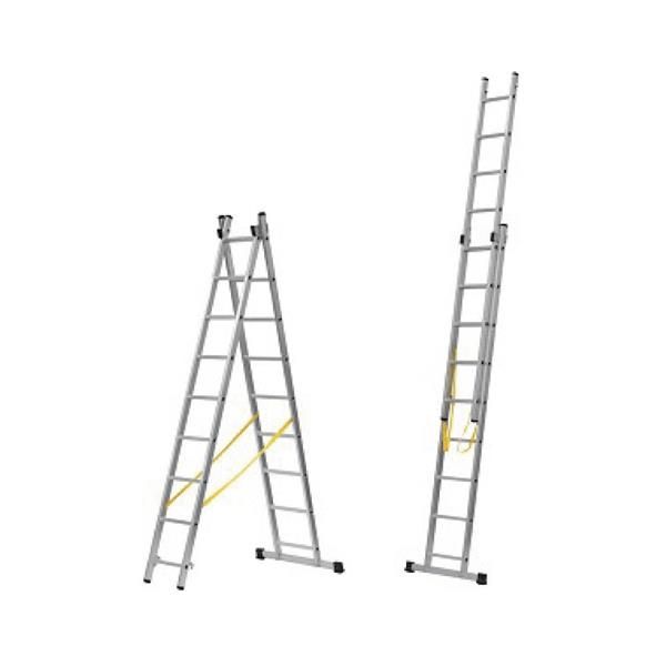 2.9m 2-Section 2 Way Aluminium Combination Ladder