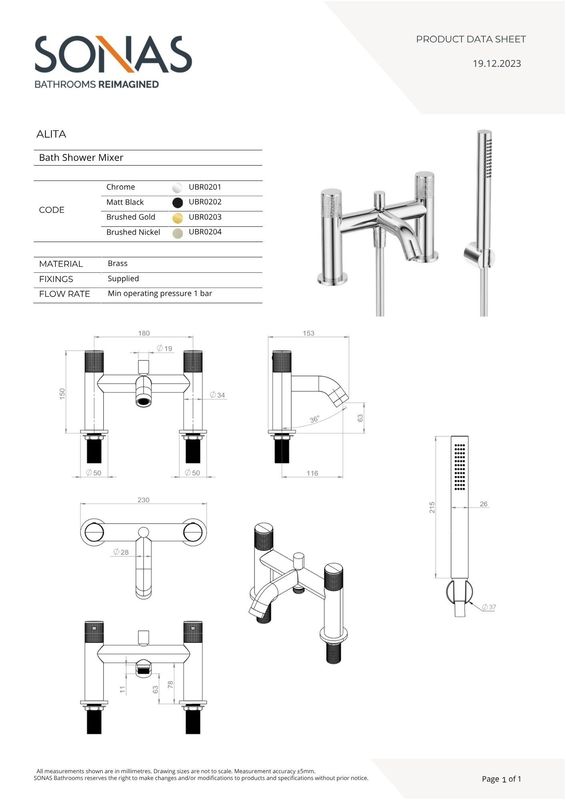 ALITA Bath Shower Mixer