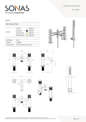 ALITA Bath Shower Mixer