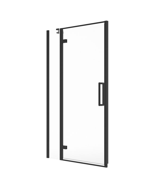 ASPECT Matt Black Hinged &amp; Incline Shower Door