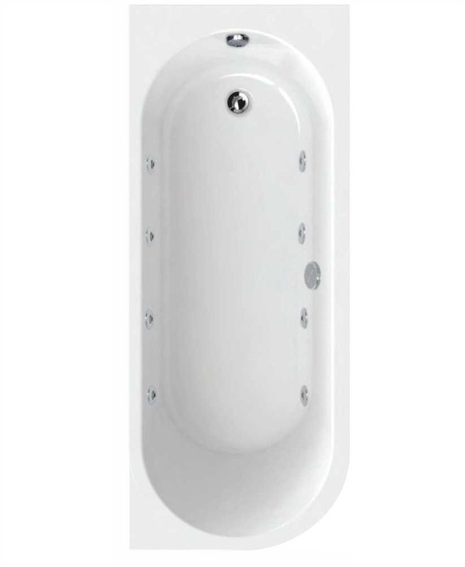 ARC 1700x700mm Single Ended 8 Jet Whirlpool Bath White