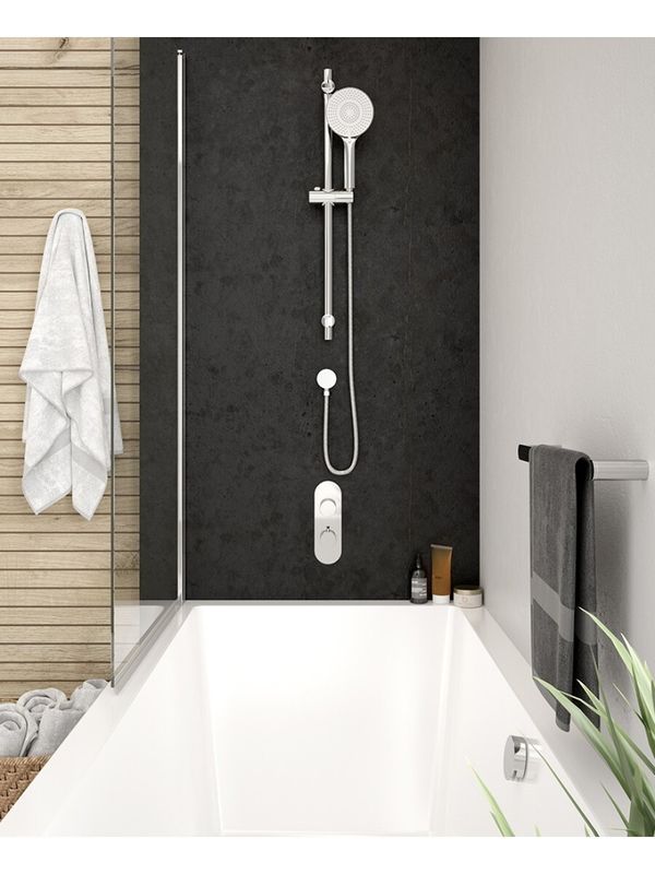 SONAS Alita Knurled Bath Set 1 Chrome