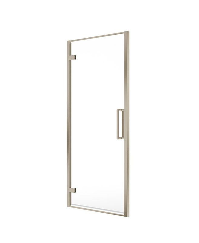 ASPECT Hinged Shower Door Brushed Nickel