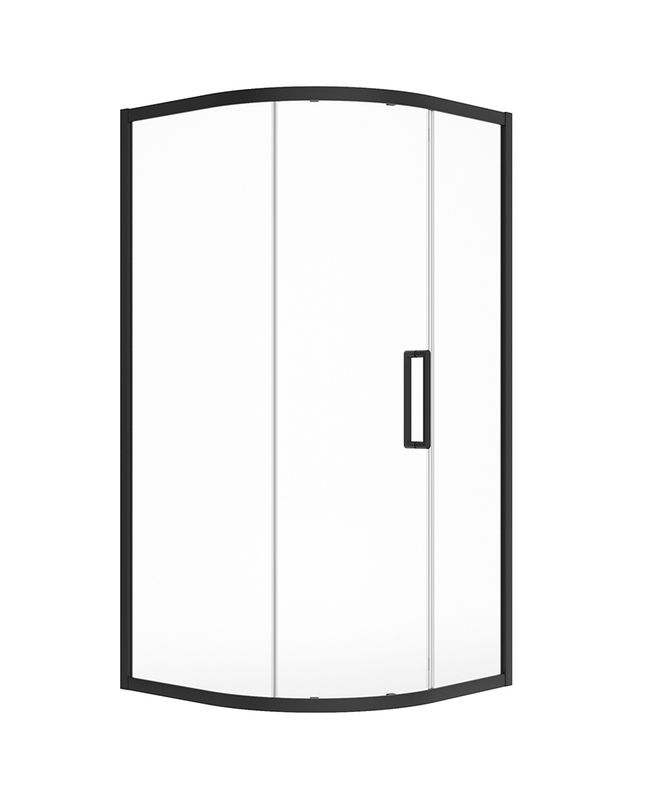 ASPECT Matt Black Single Door Quadrant