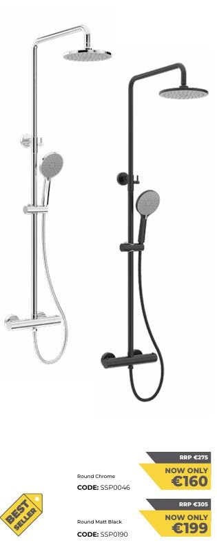 SONAS Strata Round Thermostatic Shower