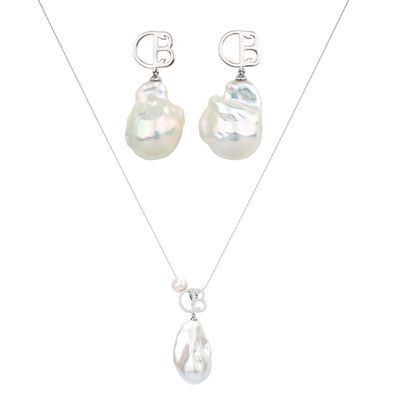 CB-Logo Set mit traumhaften Barockperlen CB-Logo Set mit traumhaften Barockperlen
