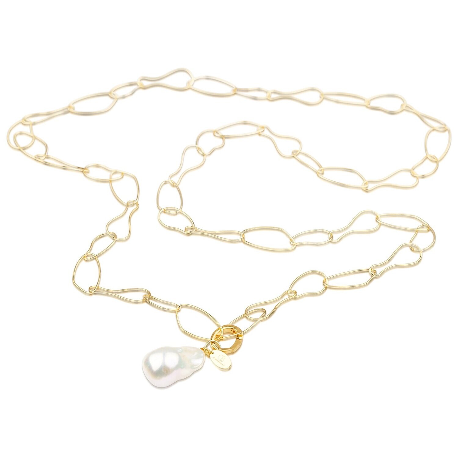 Gliederkette CHAVA mit Barockperle | Célia von Barchewitz Gliederkette CHAVA mit Barockperle | Célia von Barchewitz