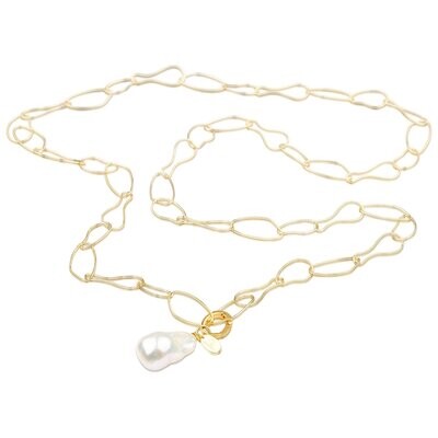 Gliederkette CHAVA mit Barockperle | Célia von Barchewitz Gliederkette CHAVA mit Barockperle | Célia von Barchewitz
