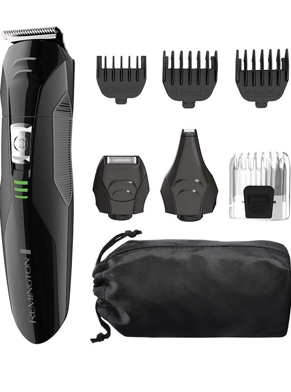 Remington All-In-One Grooming Kit - Lithium Powered Battery 8 Piece Set With Trimmers, Mens Shaver, Clippers