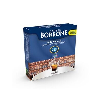 Caffè macinato Moka Borbone miscela NOBILE confezione BIPACK da 2x250gr