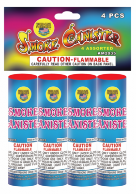 4 Color Smoke Canisters