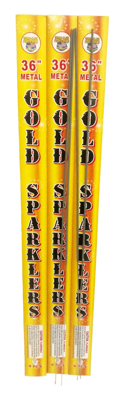 36" Gold Sparklers
