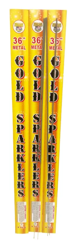 36" Gold Sparklers