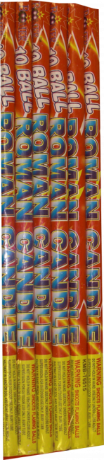 Roman Candle 10 Ball (5 pack)