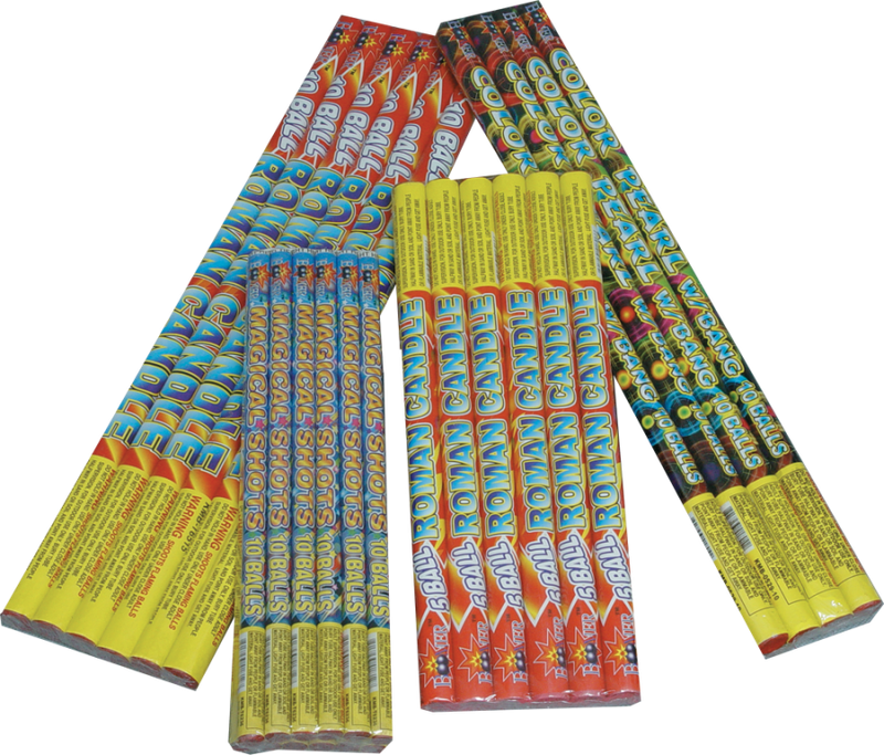 Roman Candle 10 Shots (4 pack)