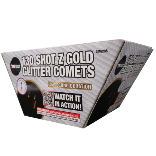 130 Shots Z Gold Glitter Comets