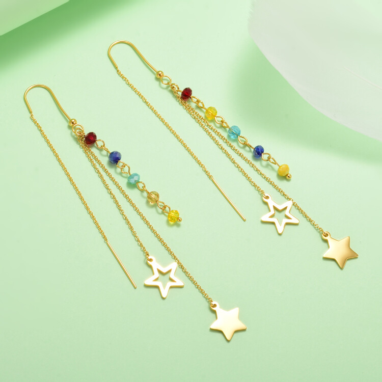 Aretes de estrellas y colores