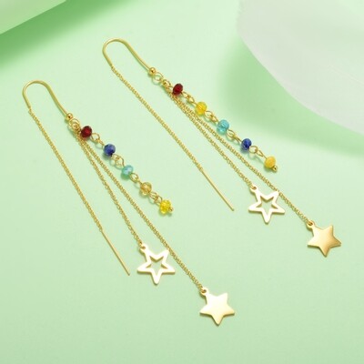Aretes de estrellas y colores