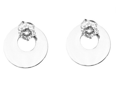 Aretes con detalle brillante