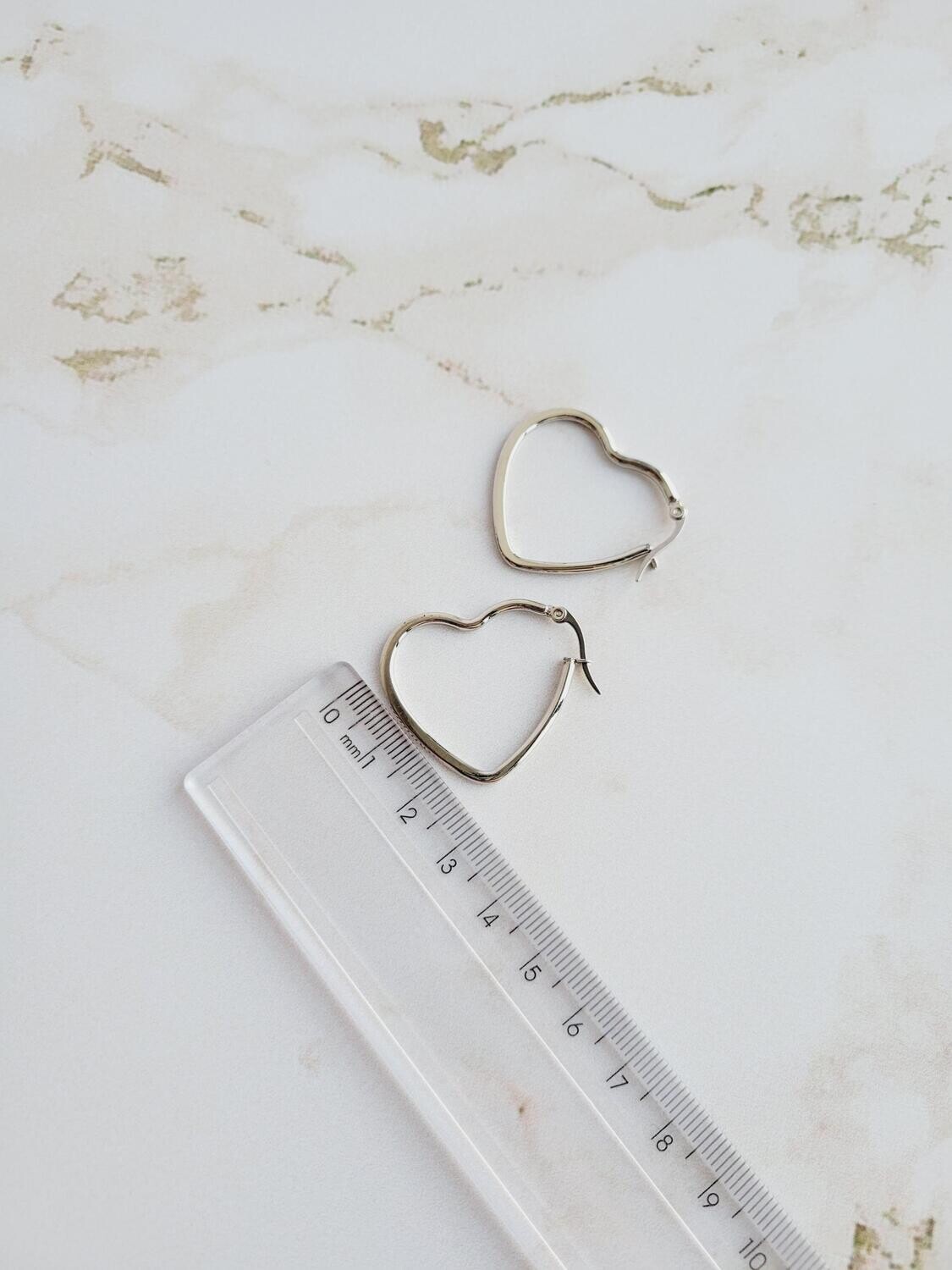 Argollas en forma de corazón