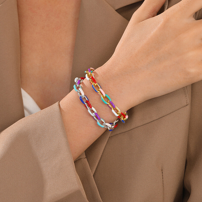 Pulsera Colores en Acero Inoxidable