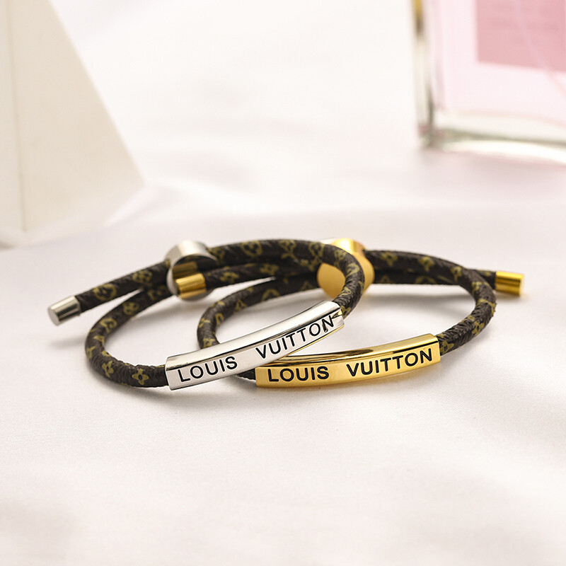 Pulsera ajustable LV Plateada
