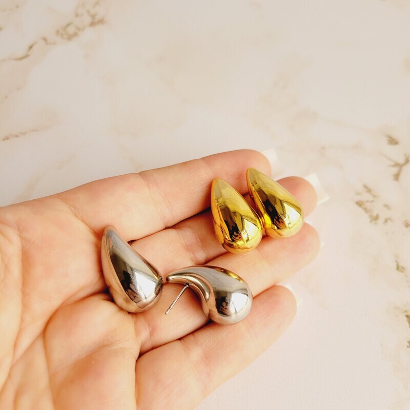 Aretes en gota - Acero Inoxidable