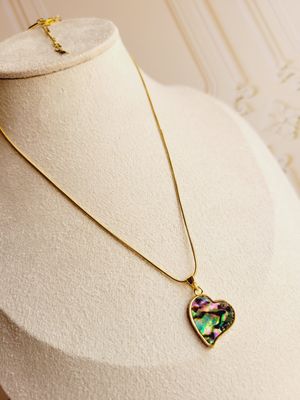 Gargantilla corazón tornasol
