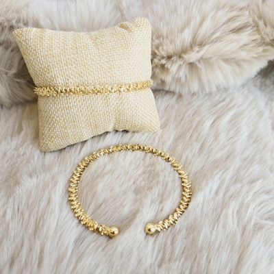 PULSERA ESTELA - BAÑO DE RODIO 18K