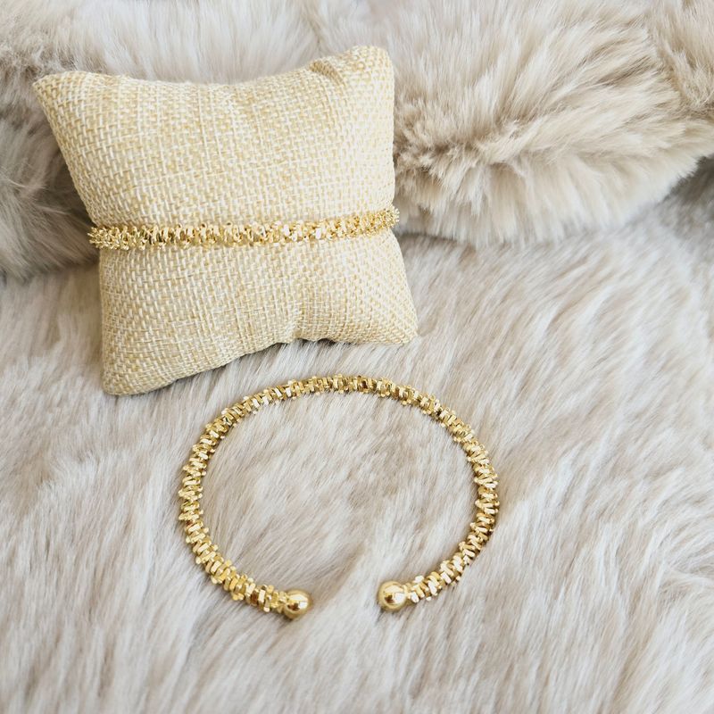 PULSERA ESTELA - BAÑO DE RODIO 18K
