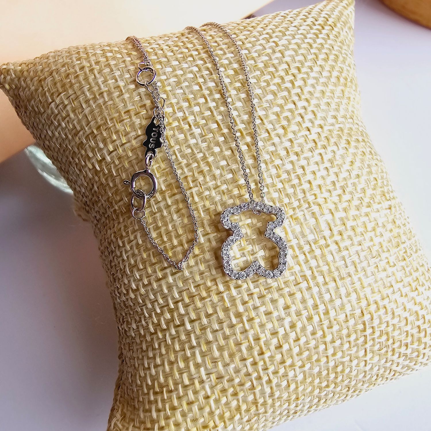 Cadena osito brillante